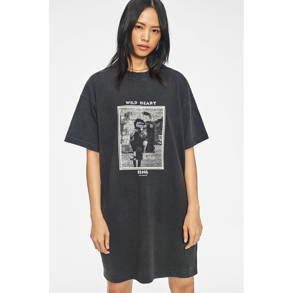 Anine Bing Harley Mohawk tee dress